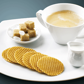 Round crunchy butter waffles (16x28)